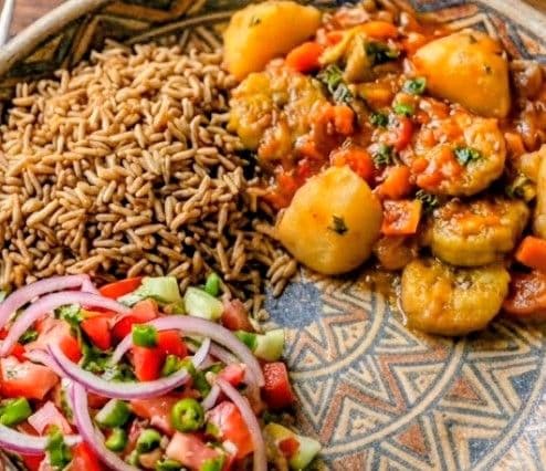 Matoke, Pilau and Kachumbari