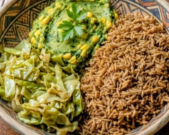Mukimo Rice and vegs